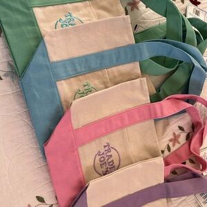 Trader Joe’s Canvas Pastel Tote Bag Each